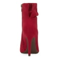 thumbnail image 2 of JESSICA SIMPSON Womens Red Cushioned Ruched Lerona Pointed Toe Stiletto Zip-Up Dress Booties 9 M, 2 of 4