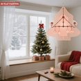 thumbnail image 4 of Metal Hanging Christmas Tree-Shaped Wind Decorations - Unique Triangular Design with Bulb - Like Nodes for Garden & Yard Spinners, 4 of 7