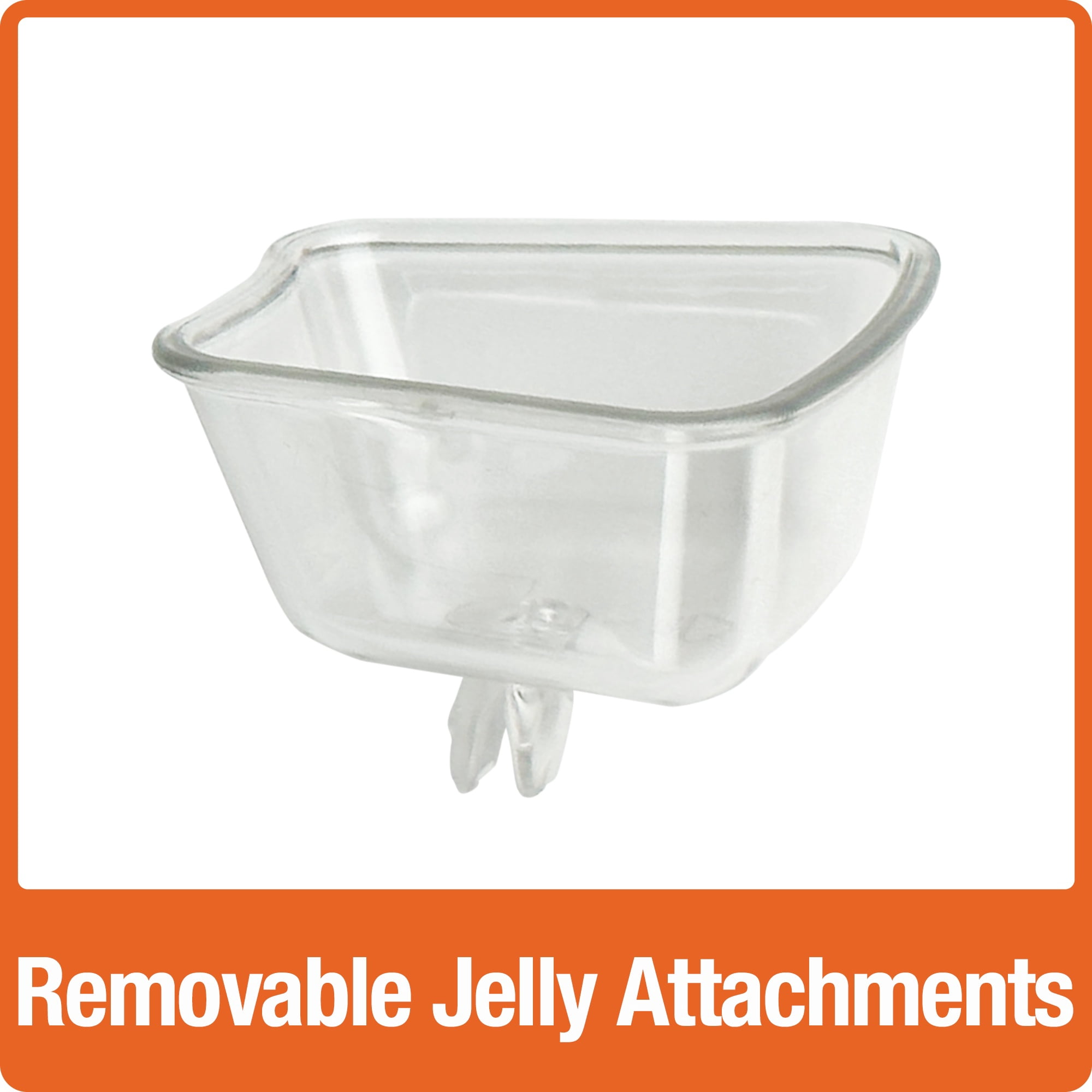 Nature's Way Orange Blossom Glass Oriole Feeder w/ Jelly Attachments 30 oz
