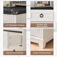 thumbnail image 5 of Joaxswe White Dresser for Bedroom, Wood 6 Drawer Modern Farmhouse Storage Cabinet for Bedroom Living Room Closet for Living Room, 5 of 7