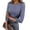 38#Gray, variant on Women 3/4 Sleeve T Shirts Rib Knit Slim Fit Tops Basic Tee 2026 Fall Outfits Casual T-Shirt Underscrubs Layer Clothes Gray 2XL