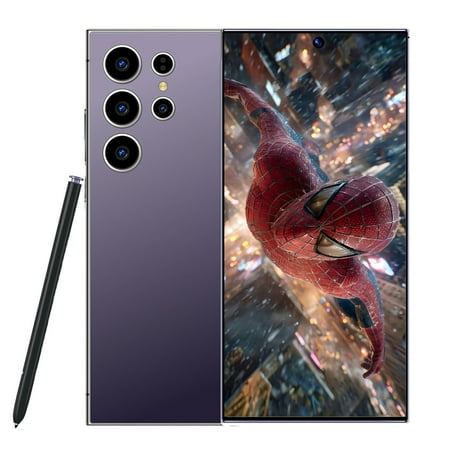 S25 Ultra Unlocked Smartphone, 6.9" FHD+ 1440x3040 Display, 8GB RAM 256GB ROM, Snapdragon 8 Elite, 108MP AI Camera, 8000mAh Battery, 5G Face ID Android 15 Unlocked Phones