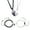 A, variant on 4Pcs Love Magnet Matching Bracelets Necklace Set for Mate Gift for Couple Girlfriend Boyfriend