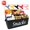 Black, variant on Snack Organizer Basket for Pantry Countertop: Black Snack Bin Station with 5 Clips for Kitchen Home Office