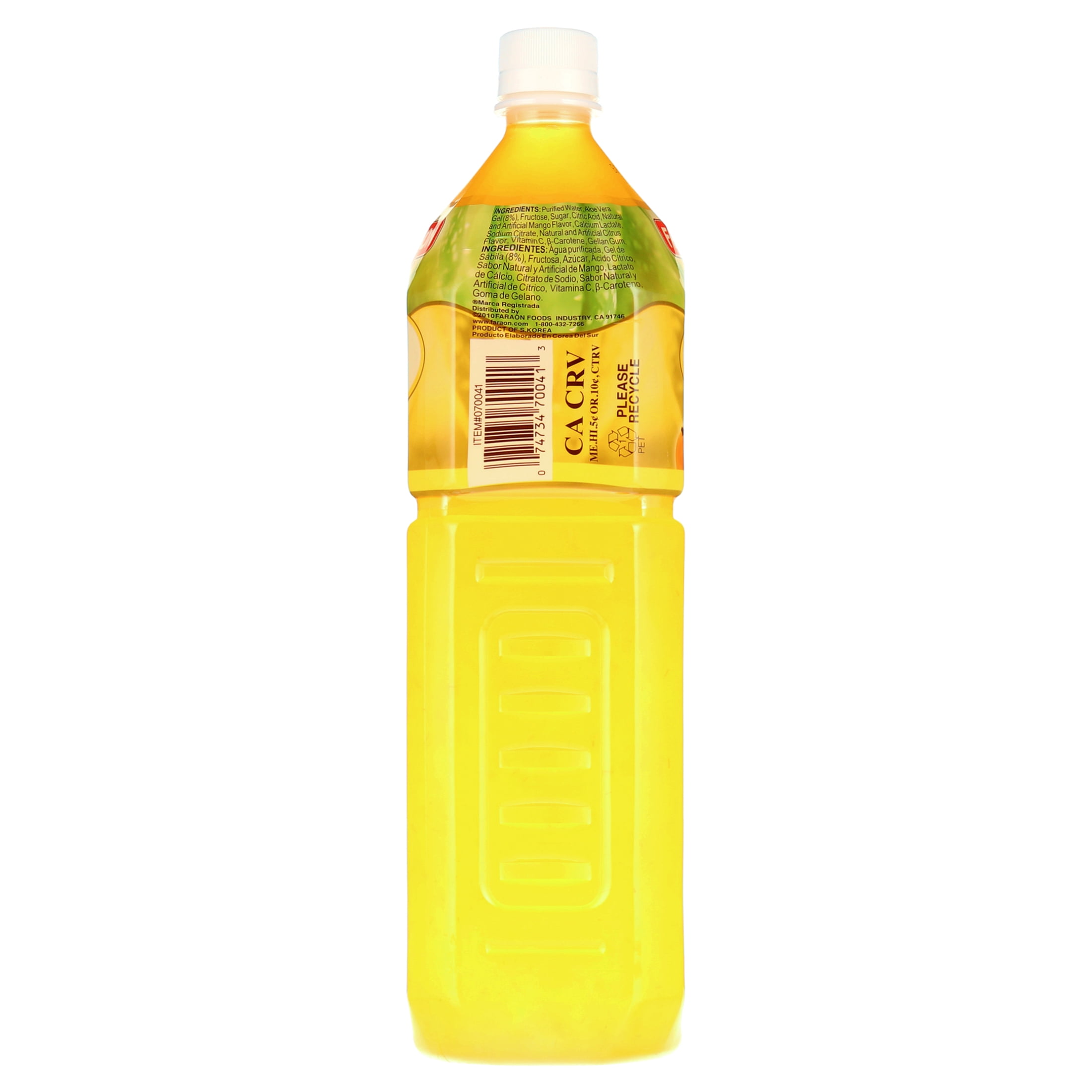 (3 pack) Faraon Aloe Vera Mango Flavored Drink, 50.7 oz