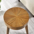 thumbnail image 3 of Gexpusm 15.75"Round End Tables, Modern Small Side Table for Living Room, Solid Wood, Dark Brown, 3 of 7
