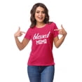 thumbnail image 4 of Inkmeso Crew Neck Blessed Mama Graphic Tshirt Short Sleeve Women Cotton Tee, 4 of 9