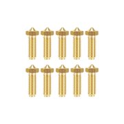 20 Pcs Nozzles, 0.4mm Brass 3D Printer Hotend, Smooth Inner Wall, M6 Thread, 0.8 x 0.2 in / 21 x 6 mm, High Compatibility Printer Parts for Kobra 3/Combo/S1