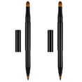 thumbnail image 1 of Retractable Lip Makeup Brushes Plastic for Makeup Brushes Black 2PCS, 1 of 6