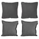 thumbnail image 1 of Set de 4 Cojines Decorativos (2 Cuadrados + 2 Cuadrados Grandes) Rivo Gris, 1 of 7