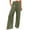 Army Green, variant on vigerkar Women Summer High Waisted Cotton Linen Palazzo Pants Wide Leg Long Lounge Pant Trousers with Pocket Pink, S