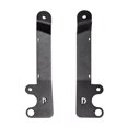 thumbnail image 1 of Go Rhino Driving/Fog Light Mounting Bracket 732345T Driving/Fog Light Mounting Bracket; Hood Mount; Textured Powder Coated; Mounts One 3 Inch Cube Lights Offset; Black; Steel; Set Of 2, 1 of 2