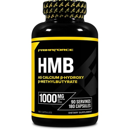 PrimaForce HMB 1000mg, 180 Capsules (500mg per Capsule) - Gluten Free and Non-GMO Supplement