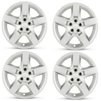 Part Synergy Replacement for 17 in Hubcap for 2008-2012 Chevrolet Malibu Wheel Cover 17 in Hub Cap Silver - Set of 4 Pcs Direct Fit