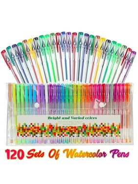 Glitter Gel Pens Set, 48/50/100/120 Color Gel Markers Pen for Adult Coloring Book Doodling Crafting Scrapbooking DIY Greeting Cards Drawing Painting Art Project