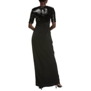 Halston womens Keagan Gown, 2, Black