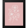 thumbnail image 2 of Zaman, Farida 20x24 Black Modern Framed Museum Art Print Titled - Joyful Peonies I Pink, 2 of 5