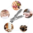 thumbnail image 4 of Yous Auto Nail Clipper Stainless Steel Wide Jaw Opening Toenail Cutter Splash-proof Ergonomic Curve Sharp Fingernail Trimmer Heavy Duty Nail Grooming Tool for Adults Seniors Pets, 4 of 7