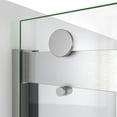 thumbnail image 2 of DreamLine Sapphire-V 56-60 in. W x 76 in. H Bypass Shower Door in Brushed Nickel and Clear Glass, 2 of 5