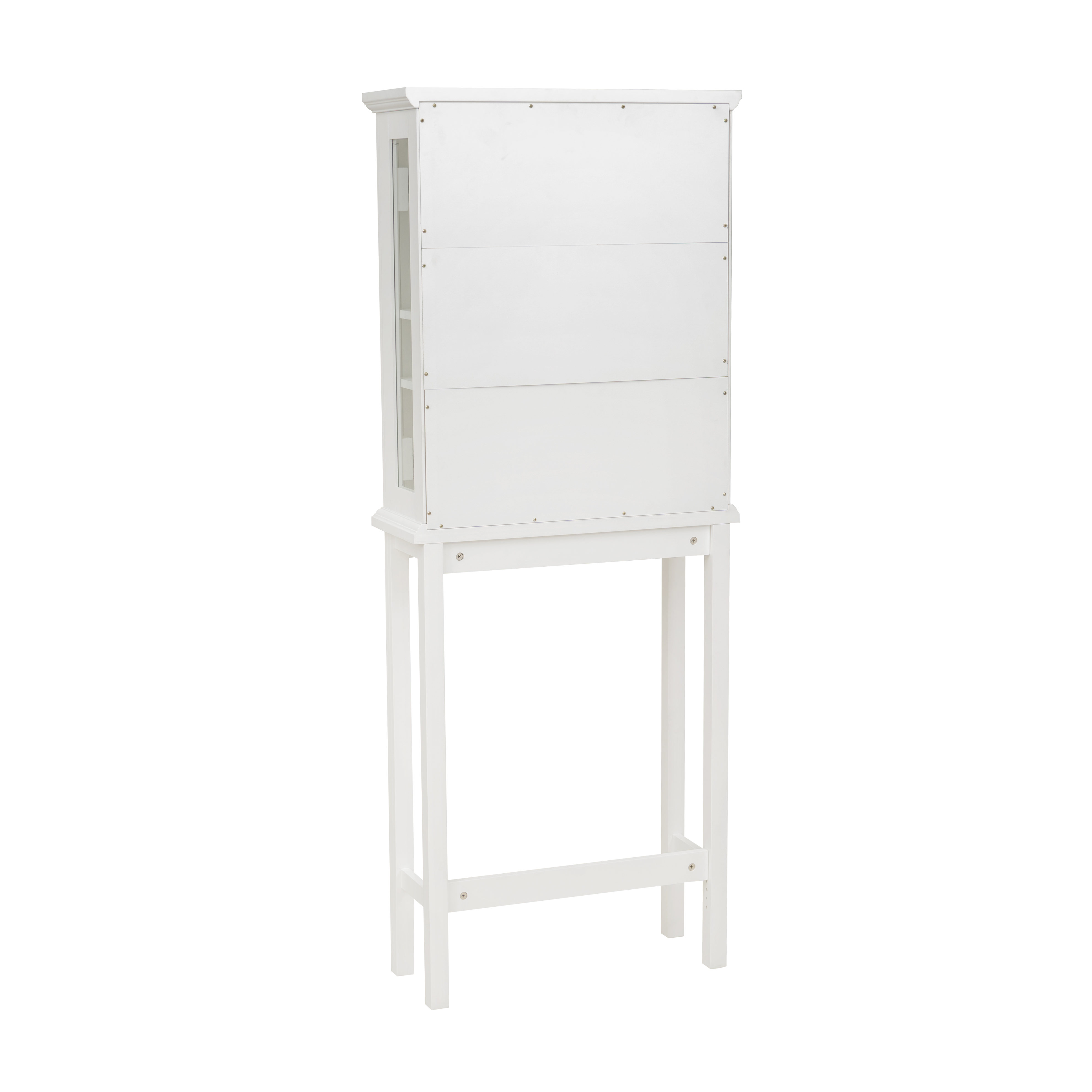 Linon Serenity Over the Toilet Bathroom Space Saver, White