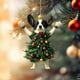 thumbnail image 4 of Seyotauo Cute Pet Pattern Acrylic Christmas Ornaments 3.15x3.15 Inch Double-Sided Pattern, Easy to Hang Christmas Tree Decorations Indoor, Festive Holiday Christmas Decor Gifts for Family Colleagues, 4 of 9