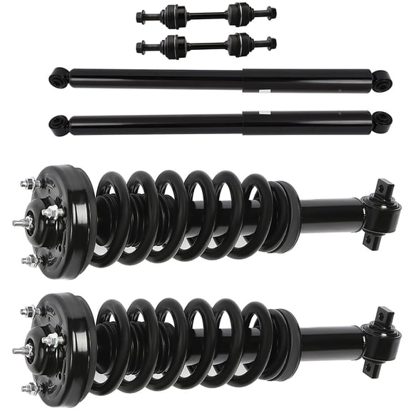 CCIYU Front Strut Spring Assembly Control Arm and Ball Joint Assembly 2014 for Ford F-150 XLT Standard Cab Pickup 2-Door Complete Suspension Kit Fits replace for 172652L, 349108, K750362
