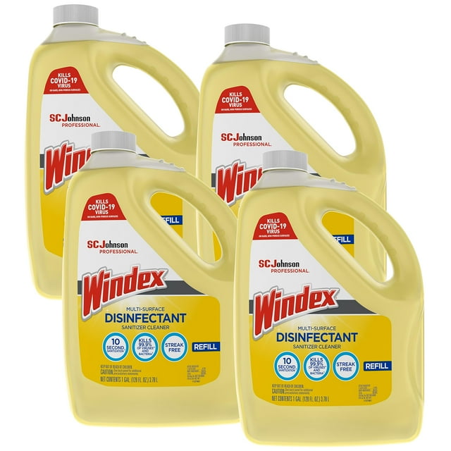 Limpiador desinfectante y multisuperficie SC Johnson Windex 3.78L