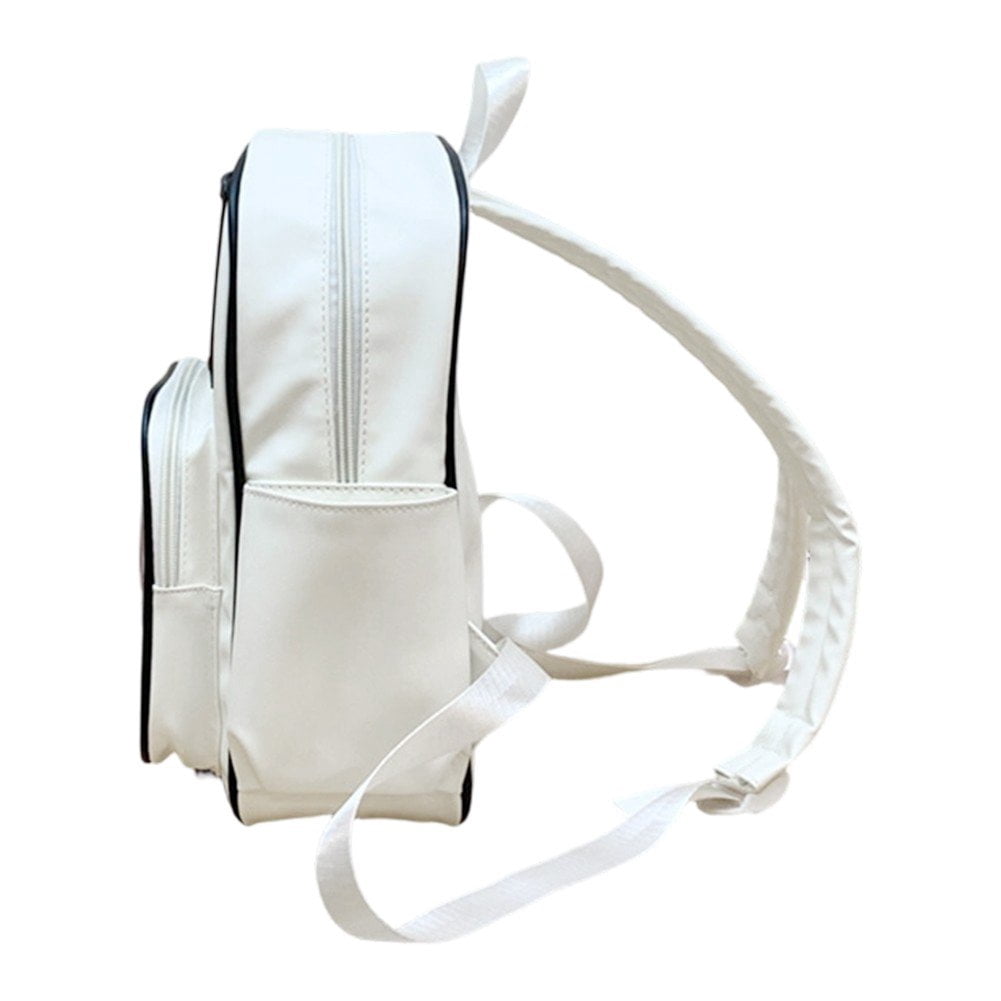 Vjnyvs Mini Transparent Backpack Pin Display Bags Lolita Shoulder Bag with Clear Window Casual Rucksack for Work Travel Sports