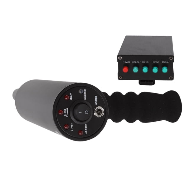 Metal Detector, Professional Water Resistant Treasure Metal Locator with Battery 14m Depth AKS 800m Range for Adults