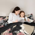 thumbnail image 5 of Castle Fairy Kids Teens Animal Cat Twin Comforter Sets,Ocena Waves Sakura Bedding Set, 5 of 8