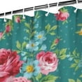 thumbnail image 3 of Pioneer Flower Floral Print Pattern Shower Curtain 72"x72" ,Bathroom Decorative Shower Curtains Set with 12 Hooks,Modern Waterproof Washable Shower Curtain, 3 of 6