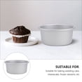 thumbnail image 2 of OULII Silver Baking Pan Removable Bottom Round Anodized Aluminum 1Set, 2 of 8