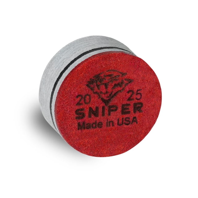 Punta para taco de billar Tiger Sniper laminada de 13 mm, suave-media