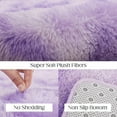 thumbnail image 3 of 6x9 Tie-dyed Purple Area Rugs for Living Room, Fluffy Shaggy Rug for Bedroom, Anti-Skid High Pile Indoor Carpet for Nursery, Kids Room, Bedside, Home Decor, 3 of 16