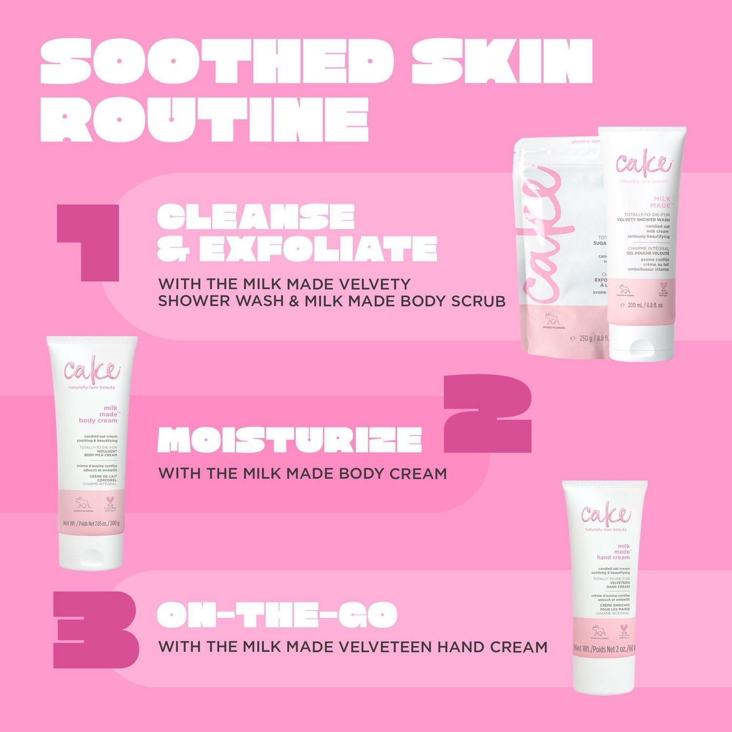 Cake Beauty Velvety Body Wash, Milk Made – Cleansing & Moisture Rebalancing – For Dry Skin – Oat Kernal Extract, Coconut Oil & Marshmallow Root Extract – 200 mL, Moisture Rebalancing Body Wash