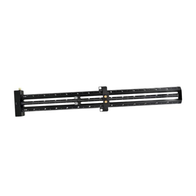 Herramienta de medición de regla T, regla deslizante de aleación de aluminio para oficina en casa, regla de marcado de línea para dibujo de carpinterí Negro 14 pulgadas