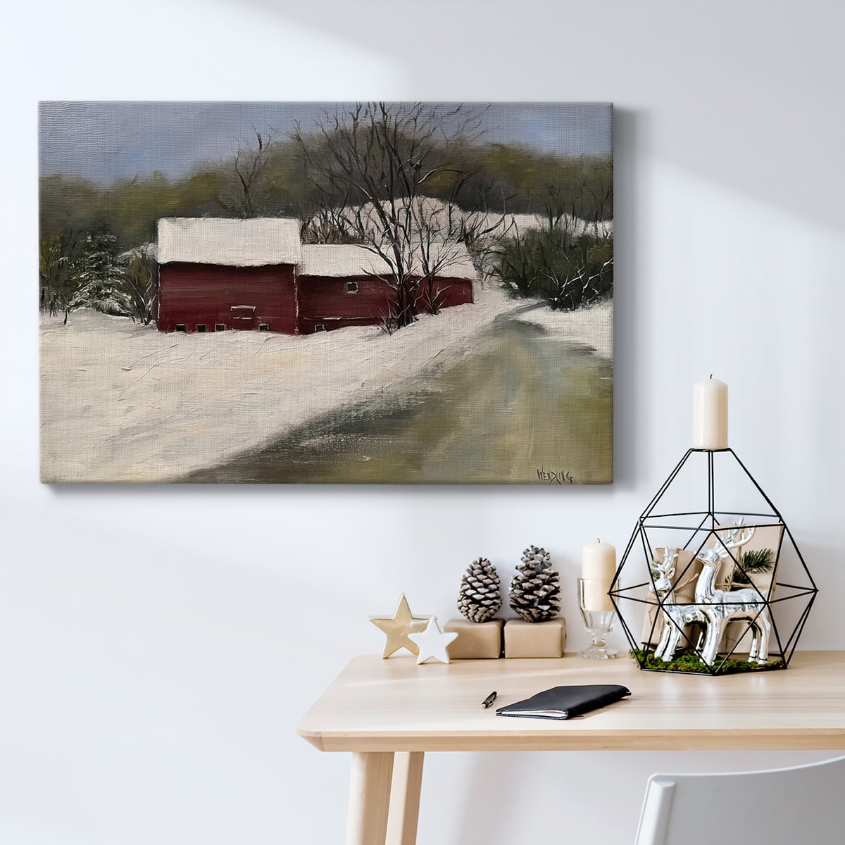 Winter Homestead II- Gallery Wrapped Canvas