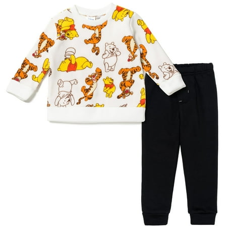 

Disney Tigger Winnie the Pooh Infant Baby Boys Fleece Pullover Sweatshirt Pants Black / White 24 Months