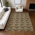 thumbnail image 5 of Addison Rugs Chantille Indoor/Outdoor Transitional Floral Chocolate Machine Washable Rectangle Rug, 9' x 12', 5 of 7
