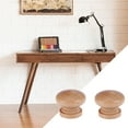 thumbnail image 2 of WRISTBIQUE 20Pcs Bamboo Circular Cabinet Hardware Drawer Pull for Hotel Use Small Round Knobs 1.1x0.9x1in, 2 of 8