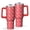 Red, variant on Christmas 40oz Tumbler– Stainless Steel Insulated Tumbler with Handle and Straw, Large Capacity Travel Cup for Hot & Cold Drinks