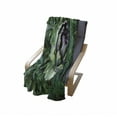 thumbnail image 4 of Artichoke Soft Flannel Fleece Throw Blanket, Photograph of Blooming Vegetable Agriculture Nature Artwork Print, Cozy Plush for Indoor and Outdoor Use, 50" x 60", Fern Green and Purple, by Ambesonne, 4 of 6