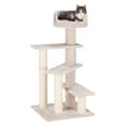 thumbnail image 4 of TRIXIE Tulia Senior Plush & Sisal 4-Level 40.2" Cat Tree, Scratching Posts & Bed, Greige, 4 of 7