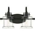 thumbnail image 4 of 2 Light Transitional Vanity Light Fixture-Earth Black Finish Bailey Street Home 71-Bel-3300205, 4 of 4