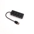 thumbnail image 4 of Seitruly 1 Drag 4 Mini USB Splitter Adapter Laptop Notebook Computer PC USB2.0 Hub Indicador LED Interruptor de botón individual Juegos de teclado y mouse para computadora Negro, 4 of 8