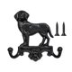 thumbnail image 3 of Gancho de pared de hierro fundido con doble gancho decorativo con forma de animal, práctico gancho Perro, 3 of 9