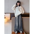 thumbnail image 4 of Moda Primavera/Otoño Ropa para niñas Polo Sudaderas con capucha para adolescentes Sudaderas con estampado de conejito Tops Camisetas cálidas Vestidos Niños 6 8 10 12 14 años, 4 of 4