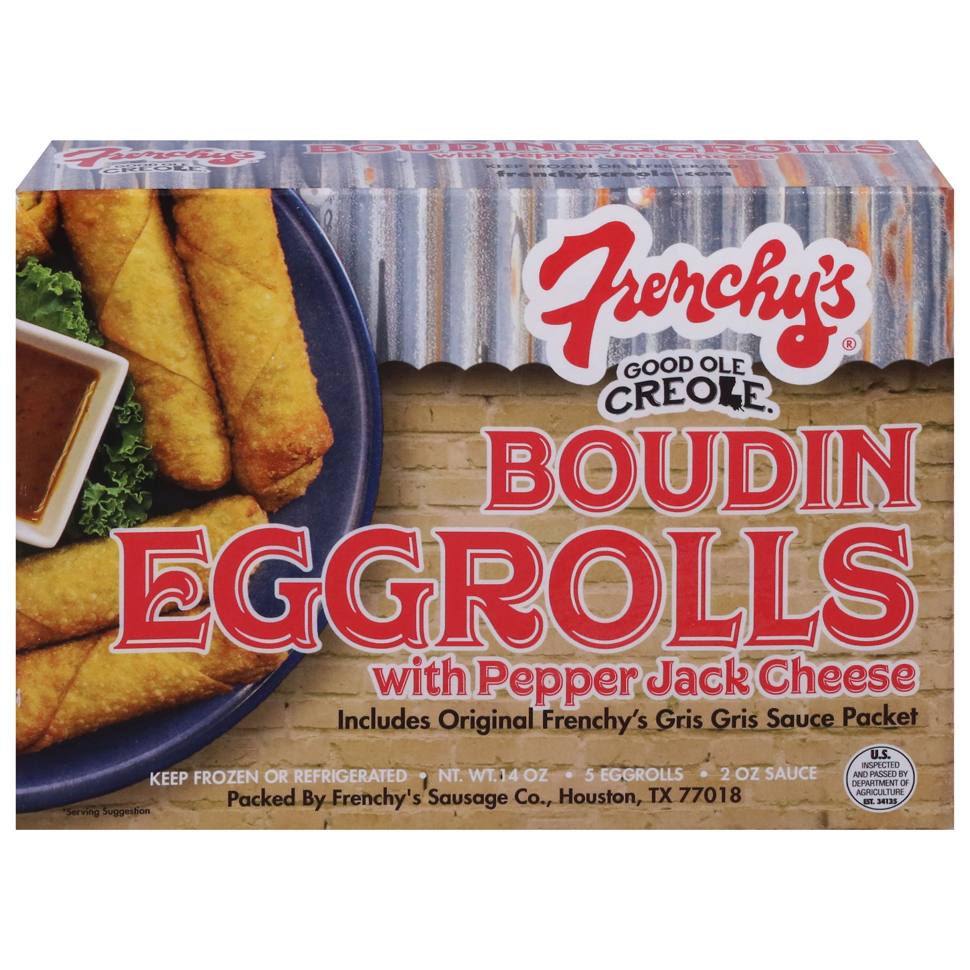 Frenchy's Boudin Eggroll with Cheese & Sauce - Frozen Delight