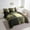 Olive Green, variant on Retro Cowhide Bed in a Bag King Size Comforter Set 7 Pieces,Patchwork Cow Print Bedding Sets Farmhouse Bull Cattle Sheet Set with Comforter Farm Animals Western Decor