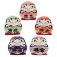 thumbnail image 3 of 5 lindas figuras japonesas para decoración del hogar y la oficina, adorno de cerámica, minifigura, huevo japonés tradicional, decoración de buena suerte, 3 of 7